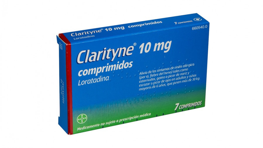 CLARITYNE 10 mg COMPRIMIDOS, 10 comprimidos fotografía del envase.