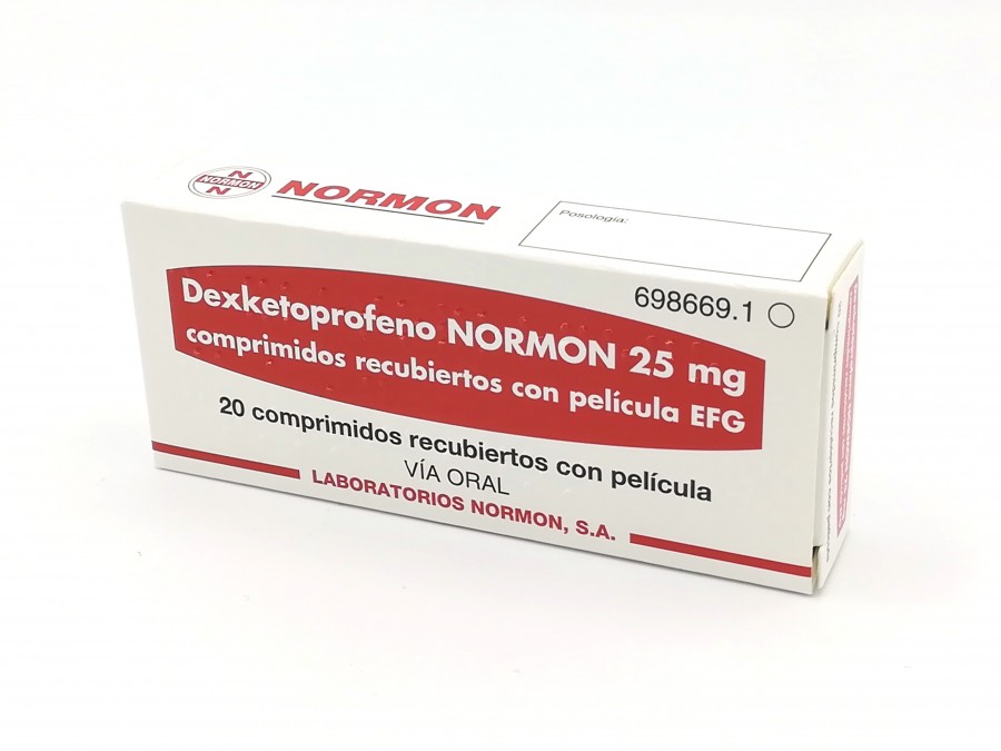 Dexketoprofeno Normon 25 Mg Comprimidos Recubiertos Con Pelicula Efg 500 Comprimidos 7741