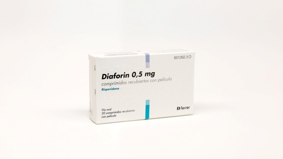 DIAFORIN 0.5 mg COMPRIMIDOS RECUBIERTOS CON PELICULA , 20 comprimidos fotografía del envase.