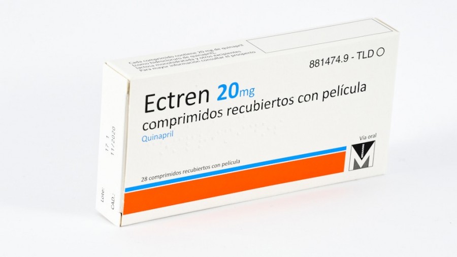 ECTREN 20 mg COMPRIMIDOS RECUBIERTOS CON PELÍCULA, 28 comprimidos fotografía del envase.