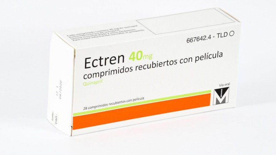ECTREN  40 mg COMPRIMIDOS RECUBIERTOS CON PELÍCULA, 28 comprimidos fotografía del envase.