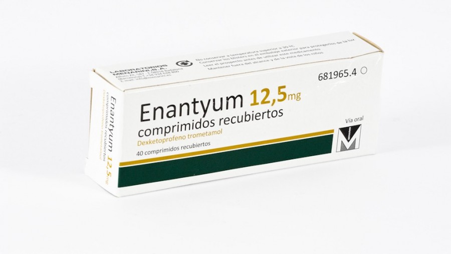 ENANTYUM 12,5 mg COMPRIMIDOS, 40 comprimidos fotografía del envase.