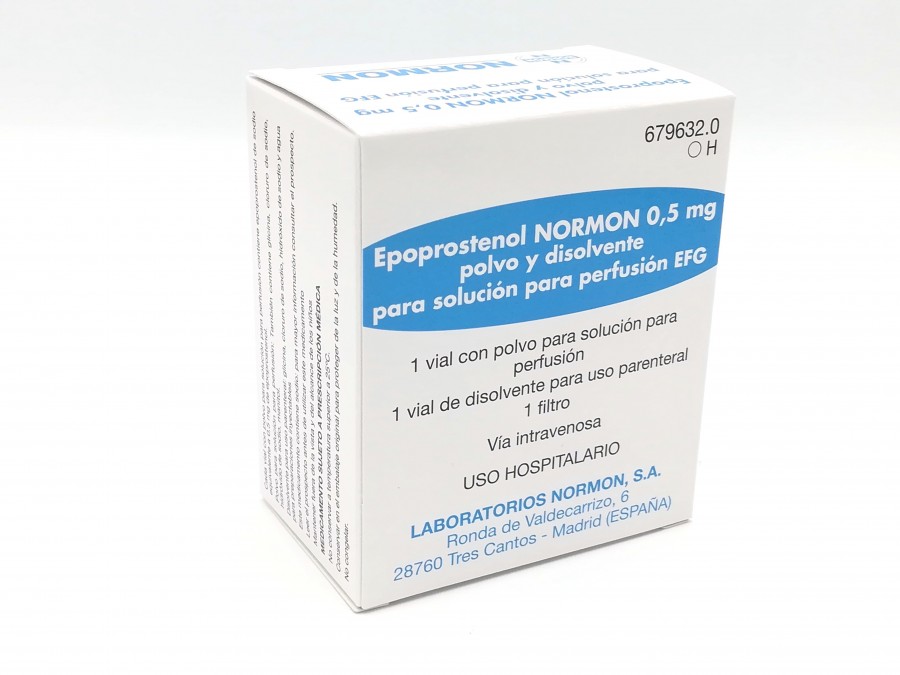 EPOPROSTENOL NORMON 0,5 Mg POLVO Y DISOLVENTE PARA SOLUCION PARA ...