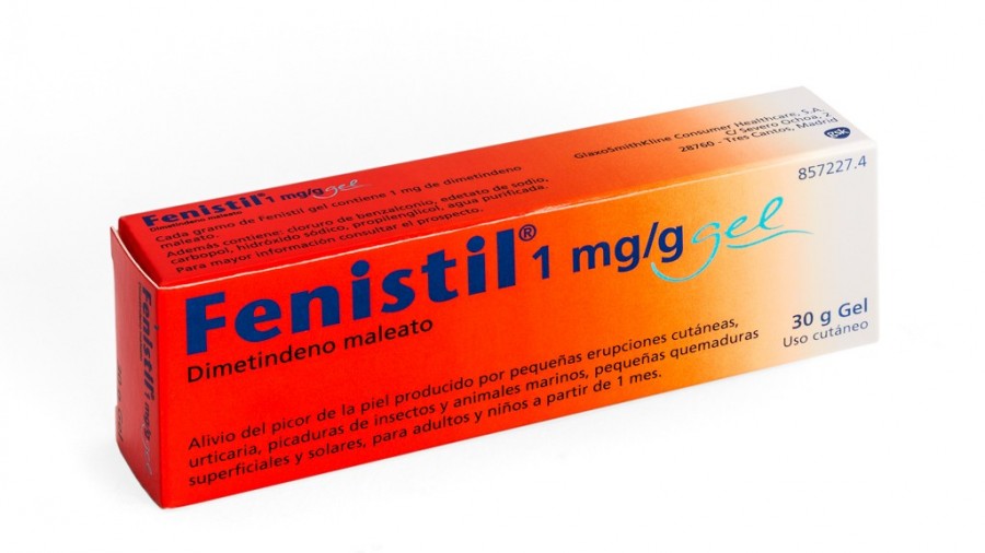 FENISTIL 1 mg/g GEL , 1 tubo de 50 g  fotografía del envase.
