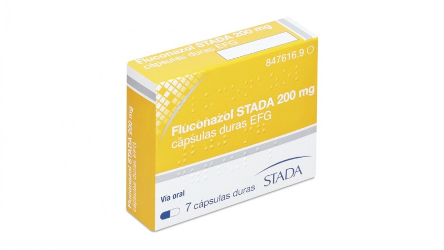 FLUCONAZOL STADA 200 mg CAPSULAS DURAS  EFG , 14 cápsulas fotografía del envase.