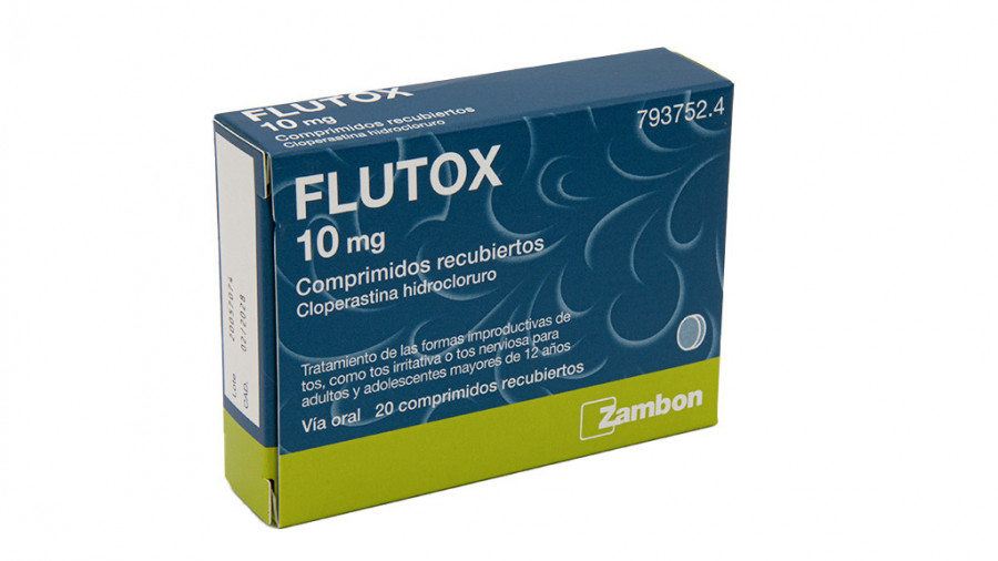FLUTOX 10 mg, COMPRIMIDOS RECUBIERTOS , 20 comprimidos fotografía del envase.