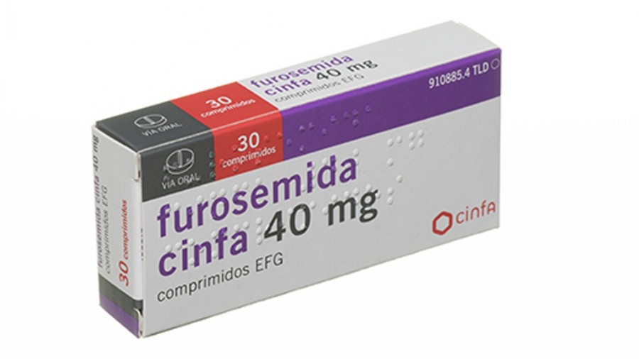 FUROSEMIDA CINFA 40 mg COMPRIMIDOS EFG, 10 comprimidos fotografía del envase.