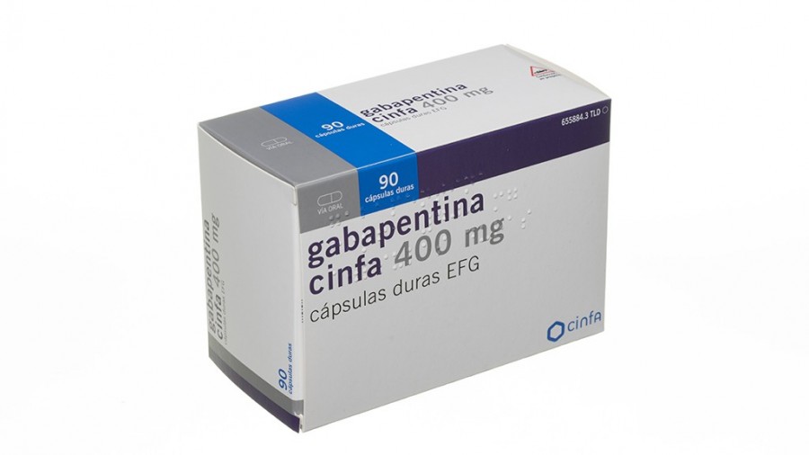 GABAPENTINA CINFA 400 mg CAPSULAS DURAS EFG , 90 cápsulas fotografía del envase.