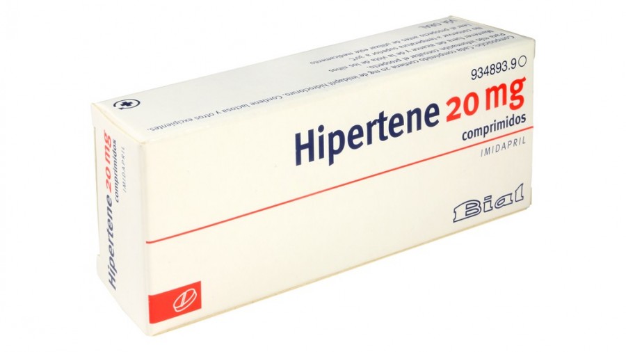 HIPERTENE 20 mg COMPRIMIDOS , 28 comprimidos fotografía del envase.