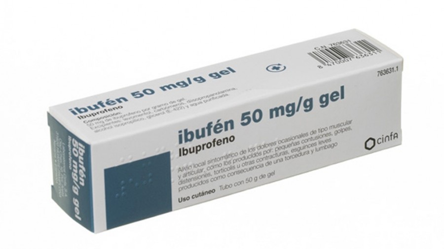 CINFADOL IBUPROFENO 50 mg/g GEL , 1 tubo de 50 g fotografía del envase.