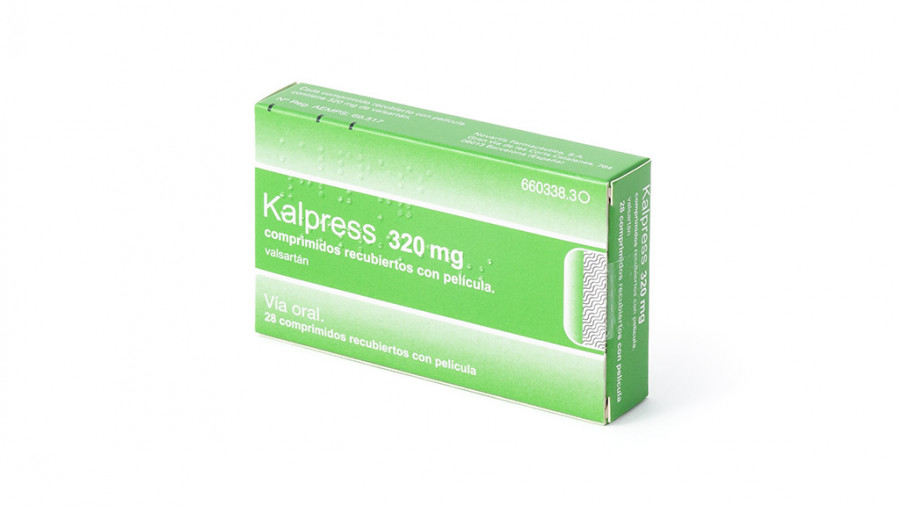 KALPRESS 320 mg COMPRIMIDOS RECUBIERTOS CON PELICULA , 28 comprimidos fotografía del envase.