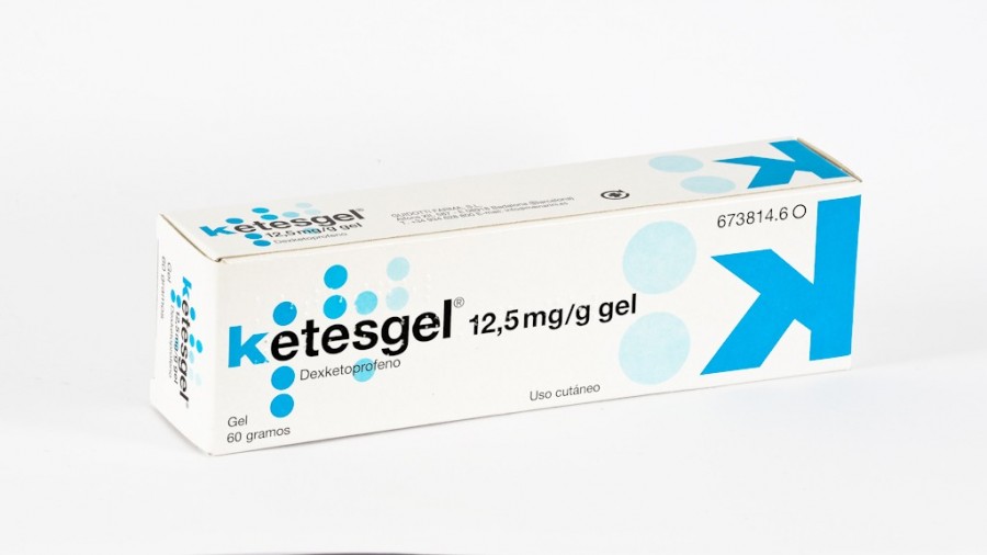KETESGEL 12,5 mg/g GEL , 1 tubo de 60 g fotografía del envase.