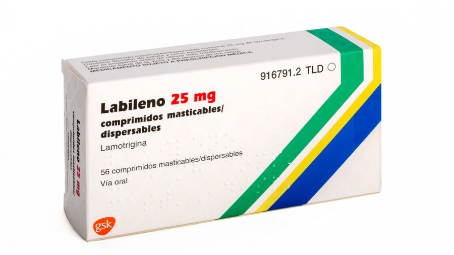 LABILENO 25 mg COMPRIMIDOS MASTICABLES/DISPERSABLES , 56 comprimidos fotografía del envase.