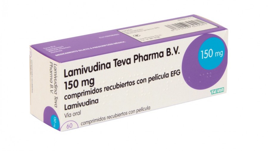 LAMIVUDINA TEVA PHARMA B.V. COMPRIMIDOS RECUBIERTOS EFG, 60 comprimidos fotografía del envase.