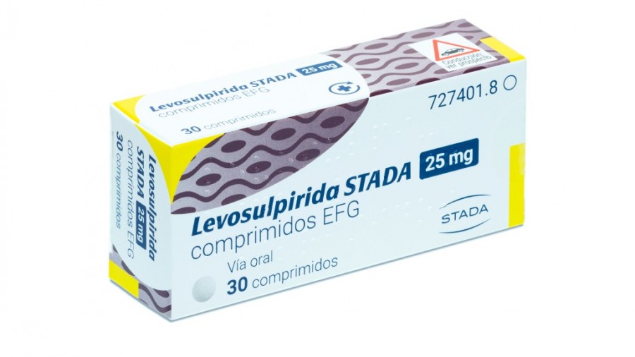 LEVOSULPIRIDA STADA 25 MG COMPRIMIDOS EFG 30 comprimidos fotografía del envase.