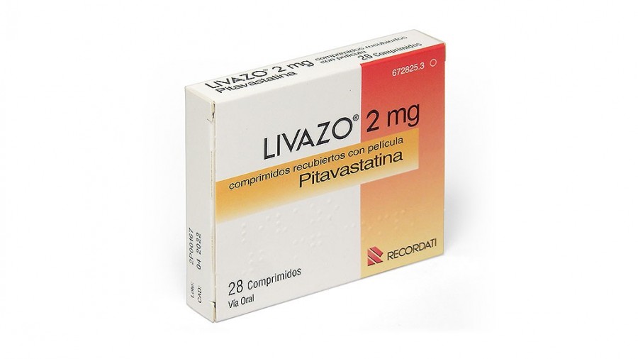 LIVAZO 2 mg COMPRIMIDOS RECUBIERTOS CON PELICULA , 28 comprimidos fotografía del envase.