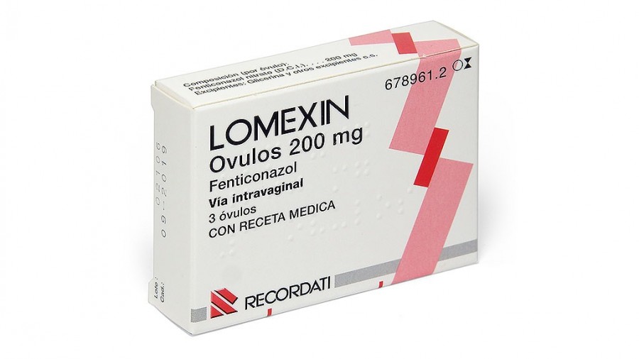 LOMEXIN 200 mg CAPSULAS VAGINALES BLANDAS, 3 cápsulas vaginales fotografía del envase.