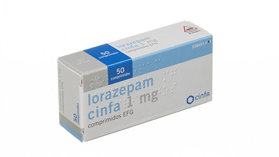 LORAZEPAM CINFA 1 mg COMPRIMIDOS EFG, 50 comprimidos fotografía del envase.