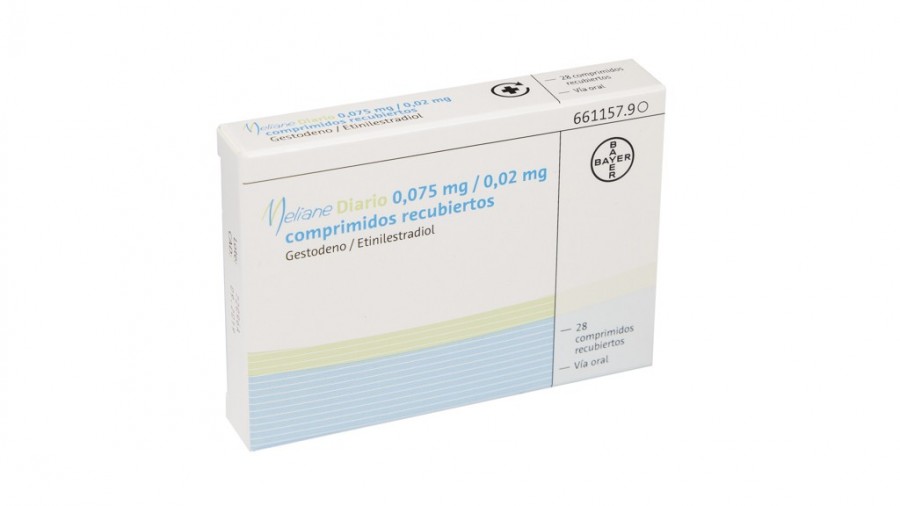 MELIANE DIARIO 0,075 mg / 0,02 mg COMPRIMIDOS RECUBIERTOS , 28 comprimidos fotografía del envase.