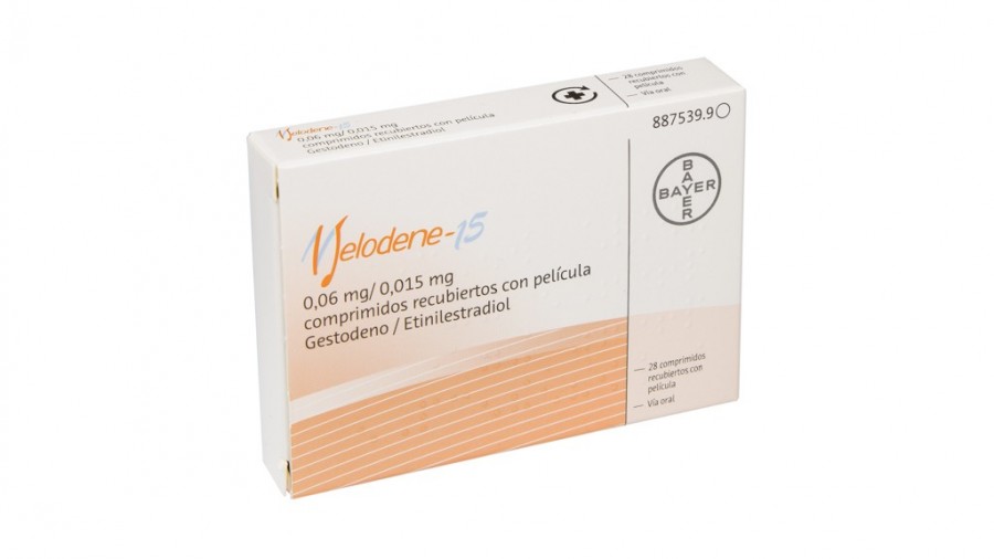 MELODENE-15 0,06 mg/ 0,015 mg COMPRIMIDOS RECUBIERTOS CON PELICULA. , 28 comprimidos fotografía del envase.