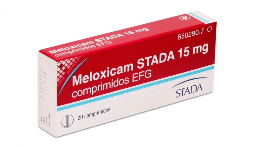 MELOXICAM  STADA 15 mg COMPRIMIDOS EFG , 20 comprimidos fotografía del envase.