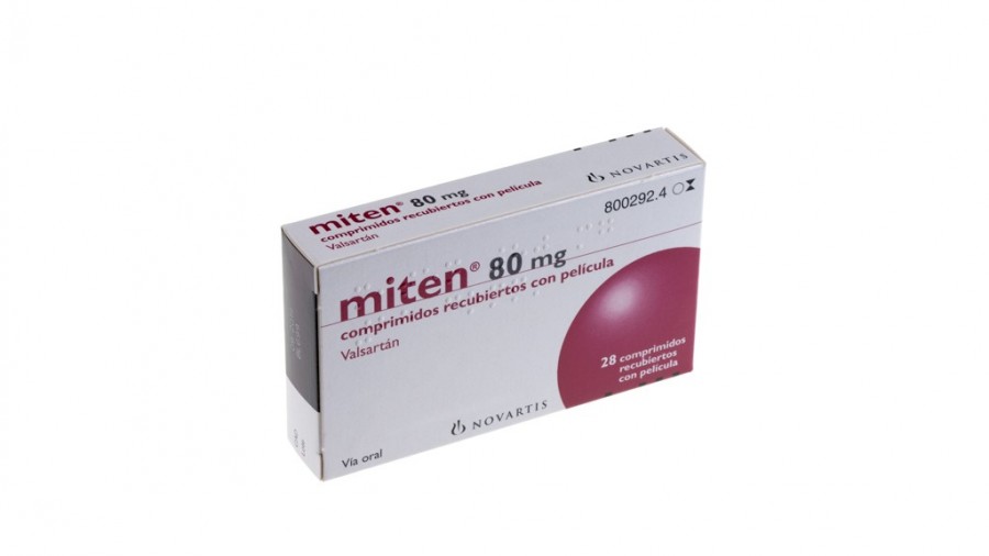 MITEN 80 mg COMPRIMIDOS RECUBIERTOS CON PELICULA, 28 comprimidos (Al/PVC/PVdC) fotografía del envase.
