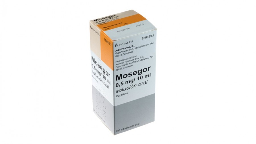 MOSEGOR 0,5 mg/10 ml SOLUCION ORAL, 1 frasco de 200 ml fotografía del envase.