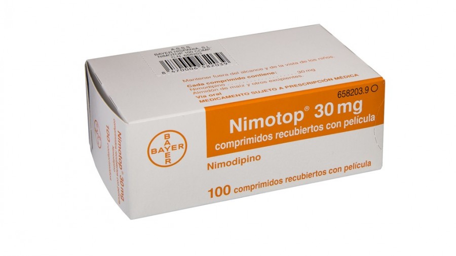NIMOTOP 30 mg, COMPRIMIDOS RECUBIERTOS CON PELICULA , 100 comprimidos.