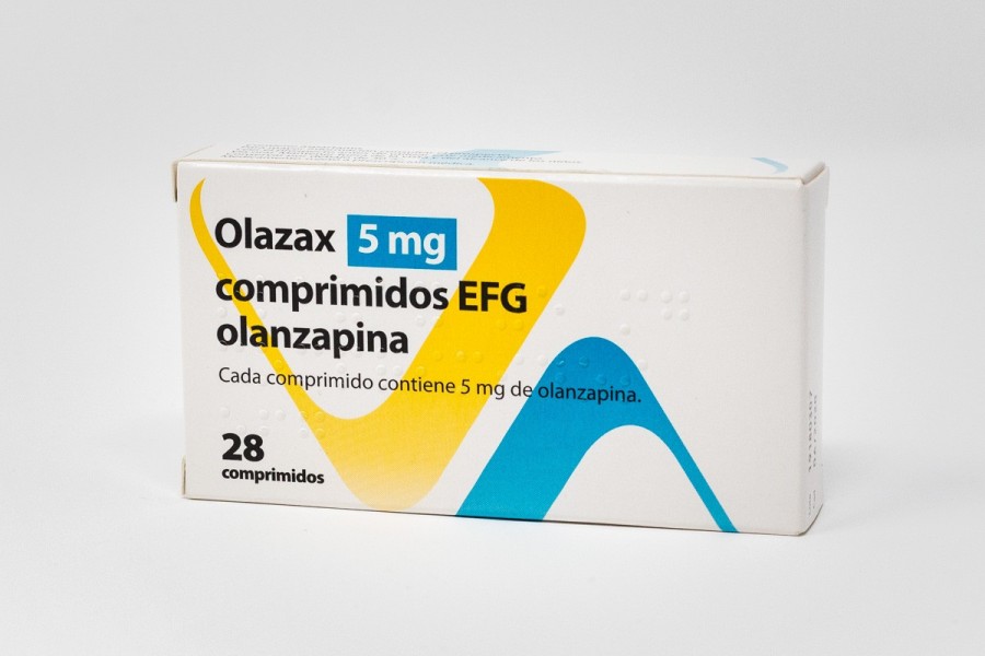 OLAZAX 5 MG COMPRIMIDOS EFG, 56 comprimidos fotografía del envase.
