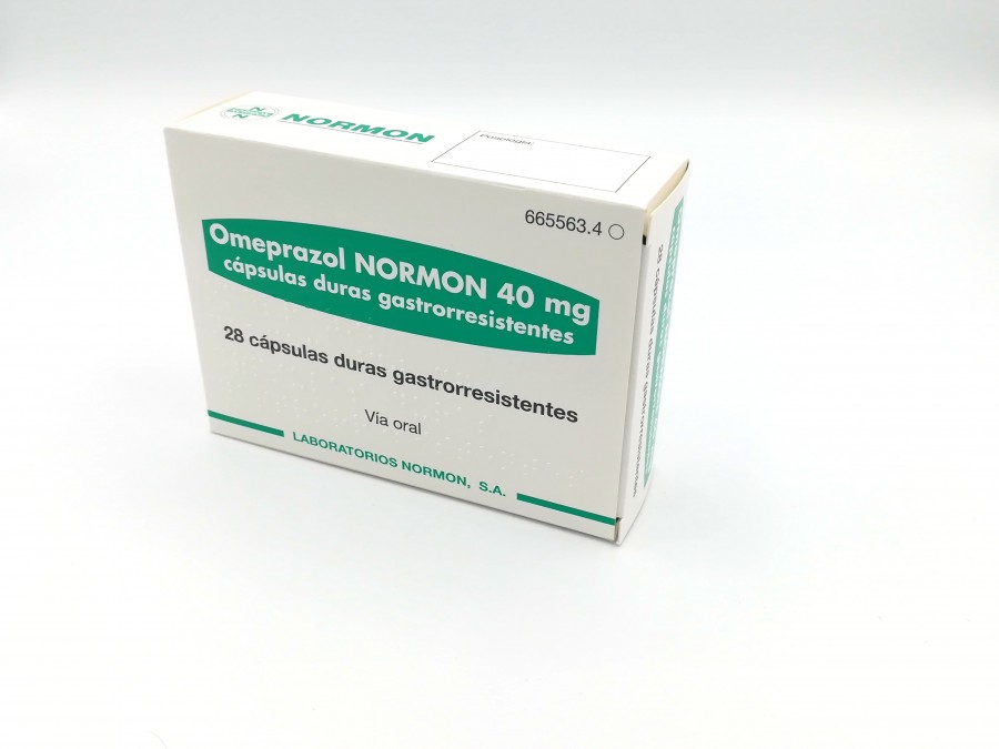 OMEPRAZOL NORMON 40 mg CAPSULAS DURAS GASTRORRESISTENTES 28 cápsulas