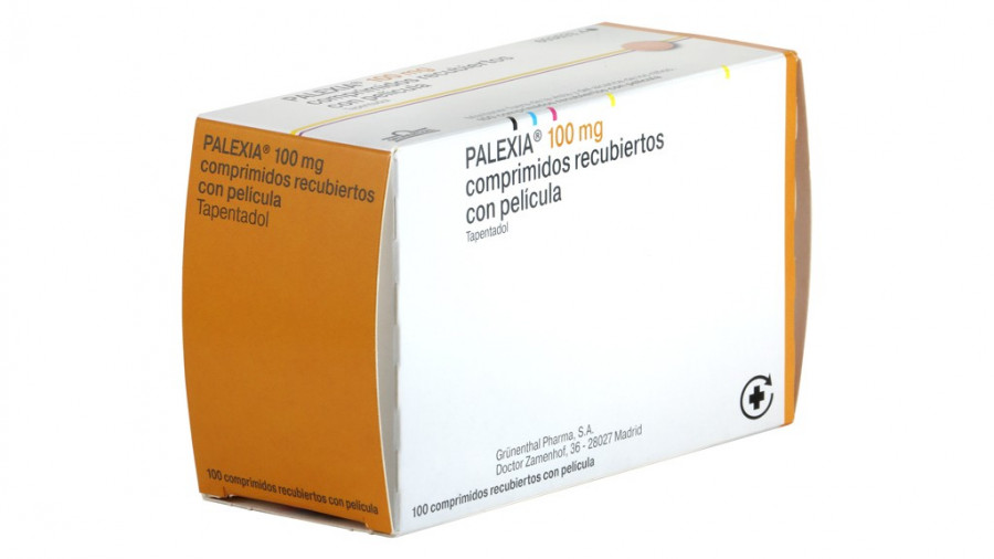 PALEXIA 100 mg COMPRIMIDOS RECUBIERTOS CON PELICULA, 30 comprimidos fotografía del envase.