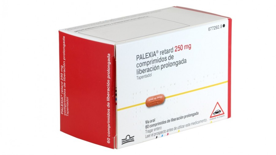 PALEXIA RETARD 250 mg COMPRIMIDOS DE LIBERACION PROLONGADA , 60 comprimidos fotografía del envase.