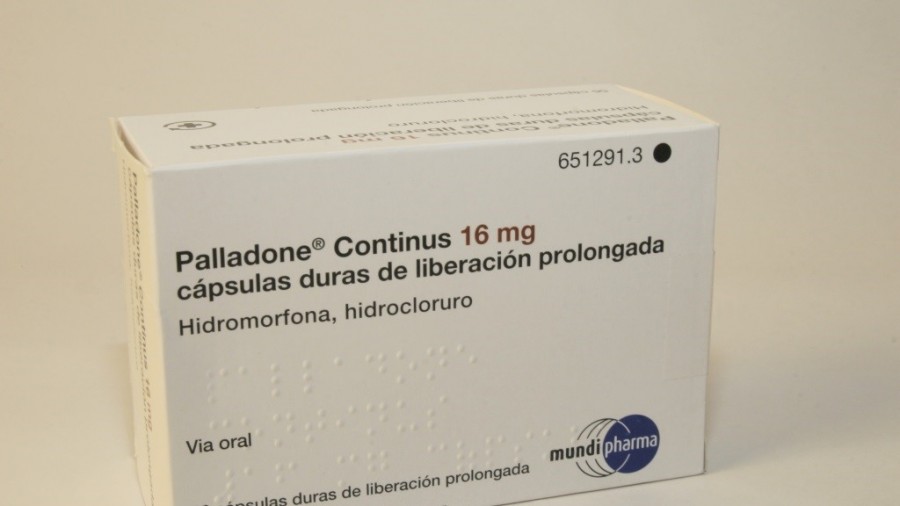 PALLADONE CONTINUS 16 mg CAPSULAS DURAS DE LIBERACION PROLONGADA , 56 cápsulas fotografía del envase.