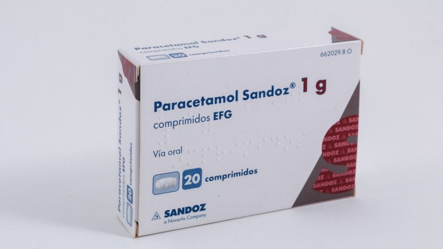 PARACETAMOL SANDOZ 1 g COMPRIMIDOS EFG, 40 comprimidos fotografía del envase.