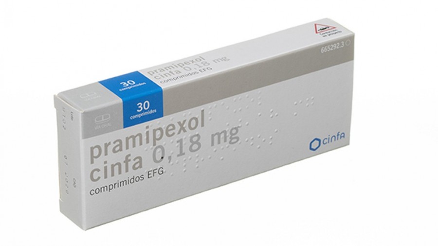 PRAMIPEXOL CINFA 0,18 mg COMPRIMIDOS EFG, 100 comprimidos fotografía del envase.
