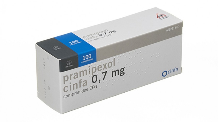 PRAMIPEXOL CINFA 0,7 mg COMPRIMIDOS EFG, 100 comprimidos fotografía del envase.