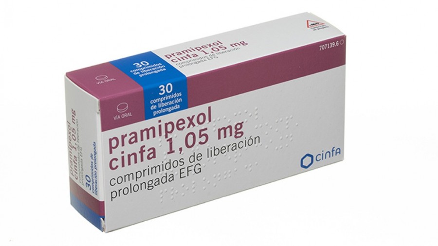 PRAMIPEXOL CINFA 1,05 MG COMPRIMIDOS DE LIBERACION PROLONGADA EFG , 30 comprimidos fotografía del envase.