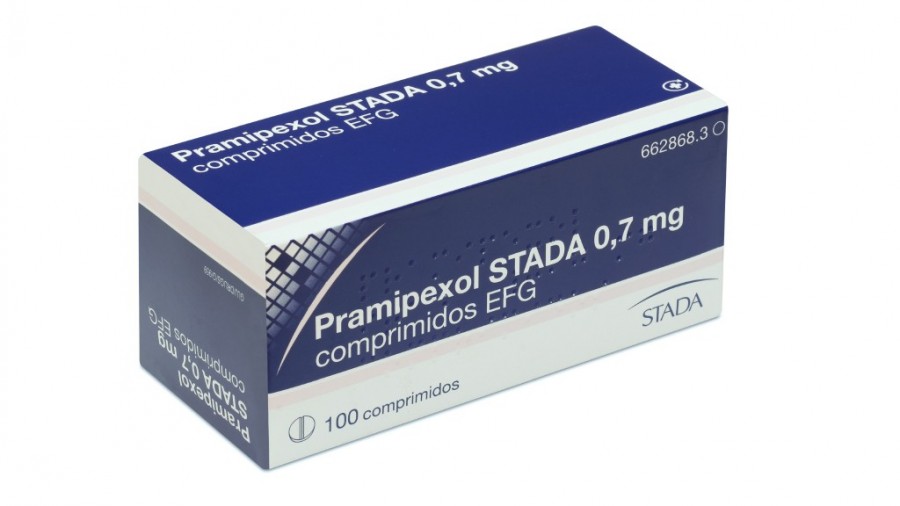 PRAMIPEXOL STADA 0.7 mg COMPRIMIDOS EFG , 100 comprimidos fotografía del envase.
