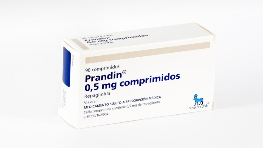 PRANDIN 0,5 mg, COMPRIMIDOS, 90 comprimidos fotografía del envase.