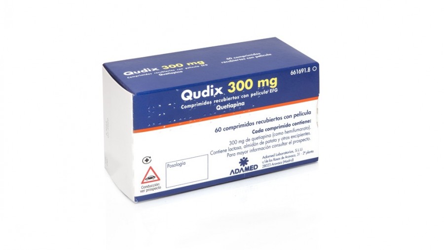 QUDIX 300 mg COMPRIMIDOS RECUBIERTOS CON PELICULA EFG , 60 comprimidos fotografía del envase.