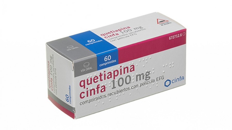 QUETIAPINA CINFA 100 mg COMPRIMIDOS RECUBIERTOS CON PELICULA EFG, 60 comprimidos fotografía del envase.