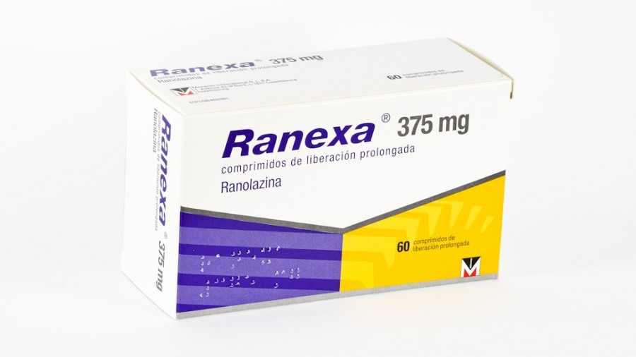 RANEXA 375 mg COMPRIMIDOS DE LIBERACION PROLONGADA, 60 comprimidos fotografía del envase.