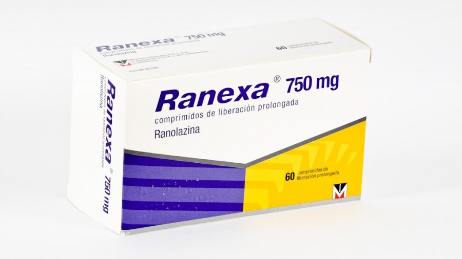 RANEXA 750 mg COMPRIMIDOS DE LIBERACION PROLONGADA, 60 comprimidos fotografía del envase.