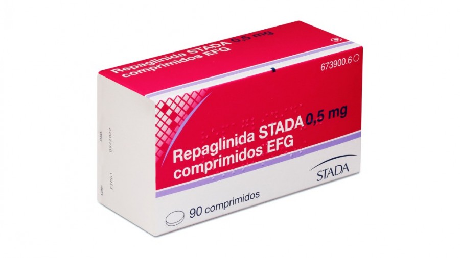 REPAGLINIDA STADA 0,5 mg COMPRIMIDOS EFG, 90 comprimidos fotografía del envase.