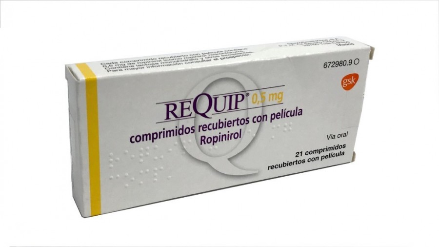 REQUIP 0,5 mg COMPRIMIDOS RECUBIERTOS CON PELICULA , 21 comprimidos fotografía del envase.