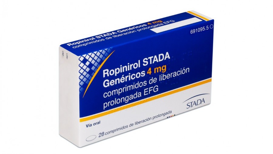 ROPINIROL STADA 4 MG COMPRIMIDOS DE LIBERACION PROLONGADA EFG 28 comprimidos (BLISTER) fotografía del envase.