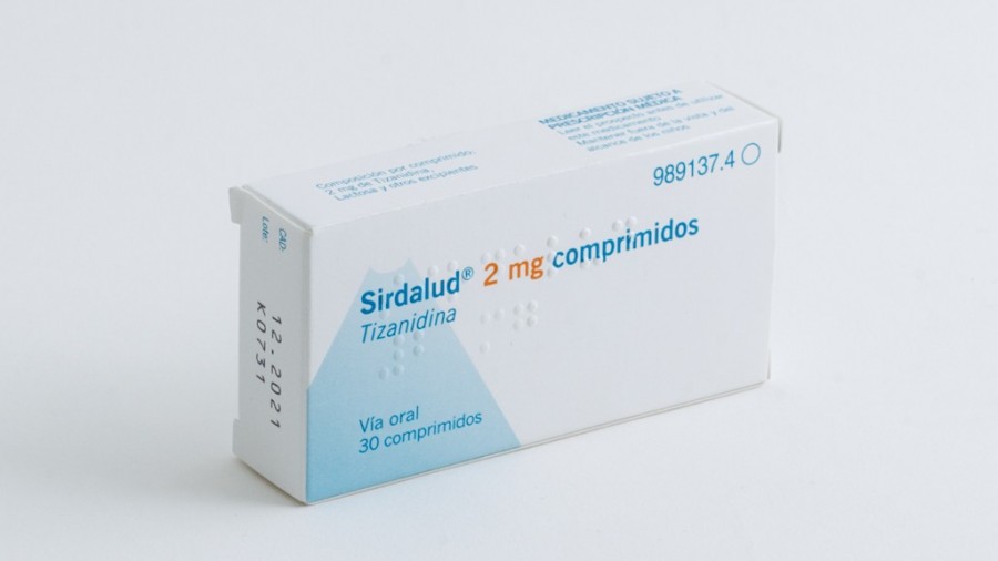 SIRDALUD 2 mg COMPRIMIDOS, 30 comprimidos fotografía del envase.