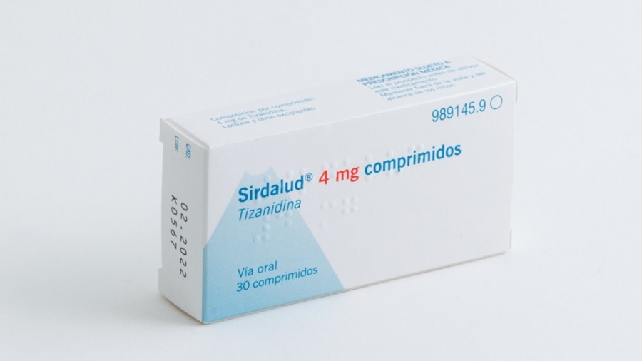SIRDALUD 4 mg COMPRIMIDOS, 30 comprimidos fotografía del envase.