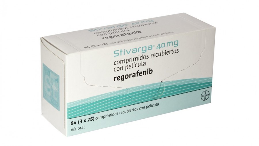 Stivarga 40mg comprimidos recubiertos con pelicula , 84 comprimidos.