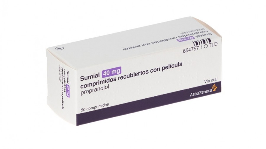 SUMIAL 40 mg COMPRIMIDOS RECUBIERTOS CON PELICULA , 50 comprimidos fotografía del envase.